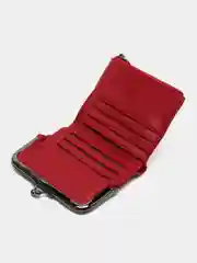 Красный женский кошелек из эко кожи