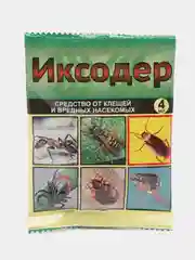 Средство для обработки территории от клещей, комаров, муравьев Иксодер, циперметрин, 4 мл