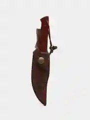 Бордовый охотничий нож - KnivesKing