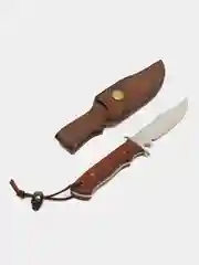 Коричневый охотничий нож - KnivesKing