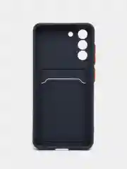Темно-синий чехол для Samsung Galaxy S21 FE, S21FE (Самсунг Галакси С21 ФЕ, С21ФЕ), силиконовый