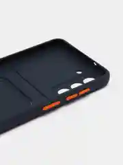 Темно-синий чехол для Samsung Galaxy S21 FE, S21FE (Самсунг Галакси С21 ФЕ, С21ФЕ), силиконовый