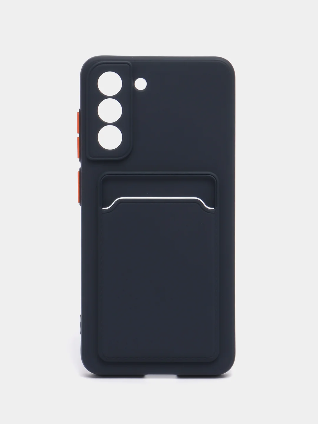 Темно-синий чехол для Samsung Galaxy S21 FE, S21FE (Самсунг Галакси С21 ФЕ, С21ФЕ), силиконовый