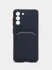 Темно-синий чехол для Samsung Galaxy S21 FE, S21FE (Самсунг Галакси С21 ФЕ, С21ФЕ), силиконовый