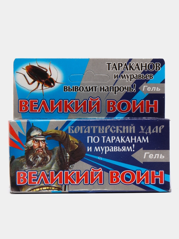 Гель от тараканов и муравьев "Великий воин", 45 г - 2 шприца