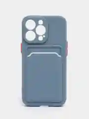 Чехол для iPhone 13 Pro (Айфон 13 Про), силиконовый, с защитой камеры