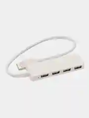 Белый usb 3.0 hub (хаб) разветвитель на 4 usb, тройник