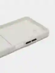 Белый силиконовый чехол Realme 10 Pro 5G (Реалми 10 Про 5 Джи), с карманом для карт, прозрачный