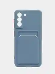Синий меланж чехол для Samsung Galaxy S21 FE, S21FE (Самсунг Галакси С21 ФЕ, С21ФЕ), силиконовый