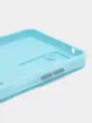 Голубой силиконовый чехол для Realme 10 4G, c отсеком для карт