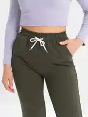 Хаки женские спортивные штаны, на резинке