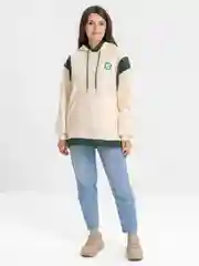 Бежевый худи оверсайз