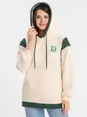 Бежевый худи оверсайз