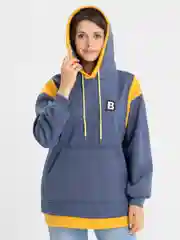 Синий худи оверсайз