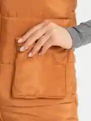 Зелёный хаки жилет утеплённый, женский, удлинённый