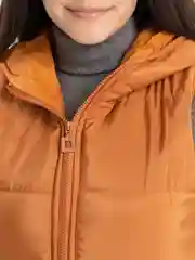 Зелёный хаки жилет утеплённый, женский, удлинённый