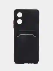 Черный чехол для OPPO A17 / A17K (Оппо А17 / 17К), силиконовый, прозрачный