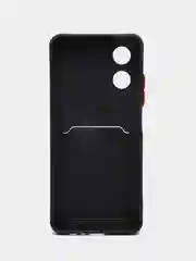 Тёмно-зелёный чехол для OPPO A17 / A17K (Оппо А17 / 17К), силиконовый, прозрачный