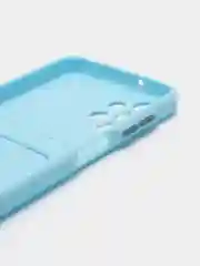 Белый чехол силиконовый на Samsung Galaxy A13 4G (Самсунг Галакси А13), с защитой камеры