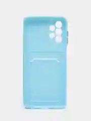 Белый чехол силиконовый на Samsung Galaxy A13 4G (Самсунг Галакси А13), с защитой камеры