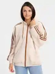 Бежевый зип-худи