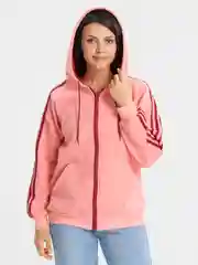 Розовый зип-худи