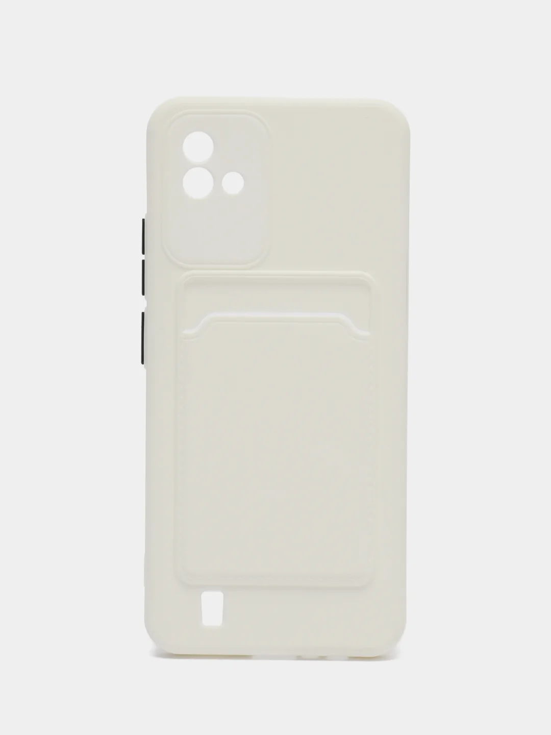 Силиконовый чехол для Realme C20, C11 2021, Narzo 50i c отсеком для карт, Реалми С20, С11