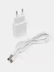 Белый зарядное устройство Denmen и кабель MicroUSB, 2,4A