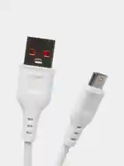 Белый зарядное устройство Denmen и кабель MicroUSB, 2,4A