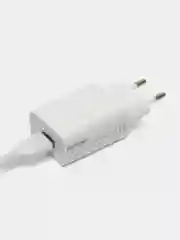 Белый зарядное устройство Denmen и кабель MicroUSB, 2,4A