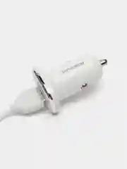 Белый автомобильное зарядное устройство Borofone BZ12 Micro, Type-C