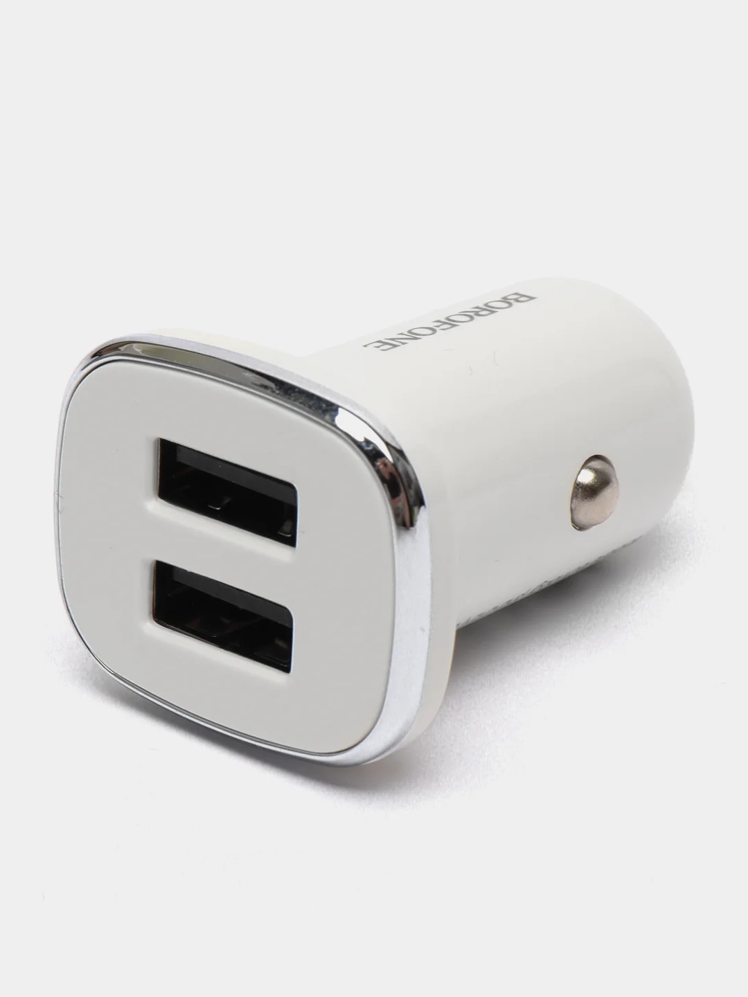 Белый автомобильное зарядное устройство Borofone BZ12 Micro, Type-C