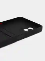 Черный силиконовый чехол Realme 8i Narzo 50 Реалми 8 ай Нарзо 50, с карманом для карт, прозрачный