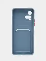 Синий меланж силиконовый чехол для Vivo Y21, Y21S, Y33S 4G, Y32 4G, Y21T, Y33T прозрачный