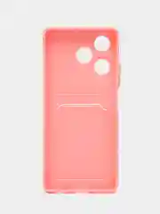 Пудровый силиконовый чехол для Infinix Hot 30, с защитой камеры, прозрачный