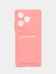 Пудровый силиконовый чехол для Infinix Hot 30, с защитой камеры, прозрачный