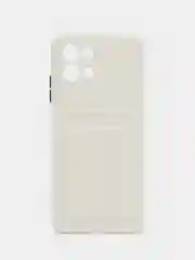 Белый силиконовый чехол для Infinix Hot 11 2022 (Хот 11 2022), картхолдер, матовый