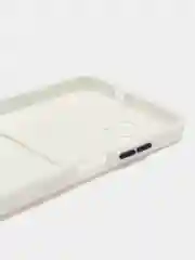 Белый силиконовый чехол для Infinix Hot 11 2022 (Хот 11 2022), картхолдер, матовый