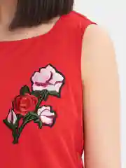 Алый сарафан летний