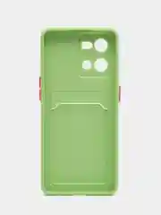 Зеленый чехол для OPPO Reno 7 4G / Reno 8 4G (Оппо Рено 7, 8 4 Джи), силиконовый