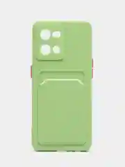 Зеленый чехол для OPPO Reno 7 4G / Reno 8 4G (Оппо Рено 7, 8 4 Джи), силиконовый