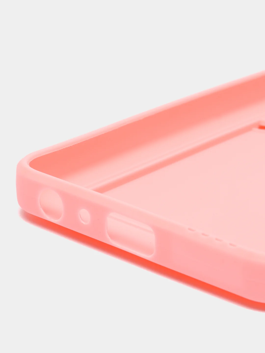 Пудровый силиконовый чехол для Tecno Spark 10 5G, c отсеком для карт