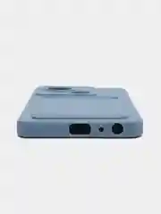 Синий меланж силиконовый чехол для Tecno Spark 10 5G, c отсеком для карт