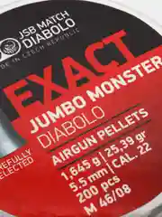Пули JSB Exact Jumbo Monster Diabolo 5,5 мм 1,645 г, 200 штук для винтовки PCP ПСП