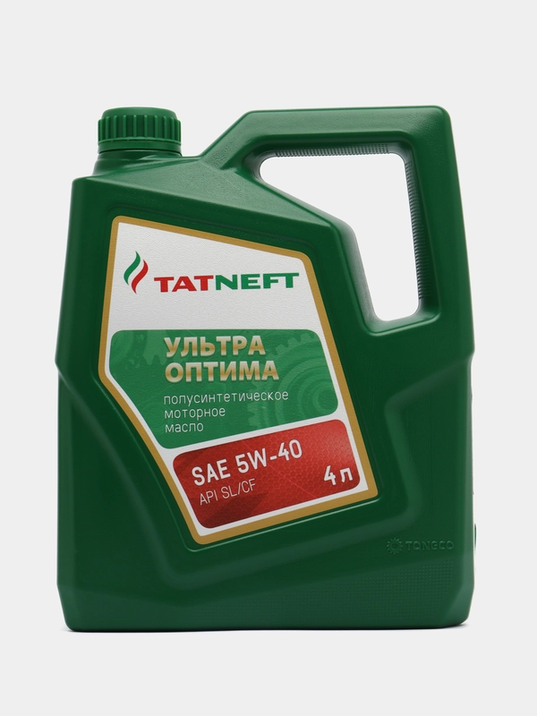 Моторное масло Татнефть Ультра Оптима SAE 5W-40 Полусинтетическое 4 л