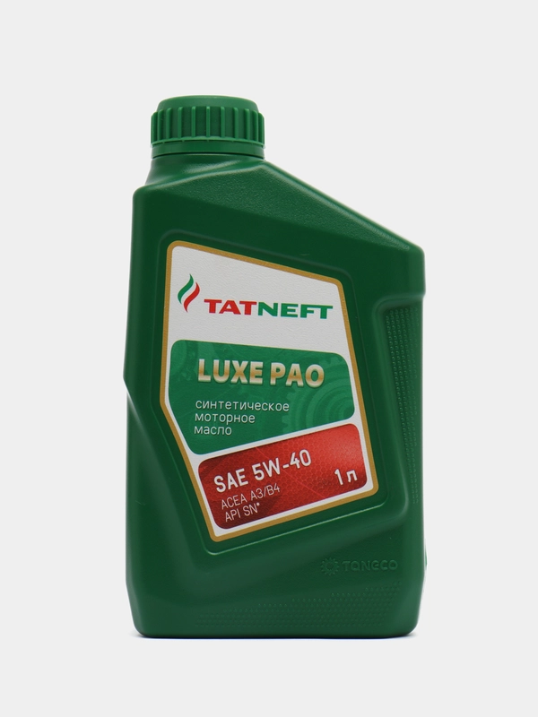Моторное масло Татнефть LUXE PAO SAE 5W-40, Синтетическое, 1 л