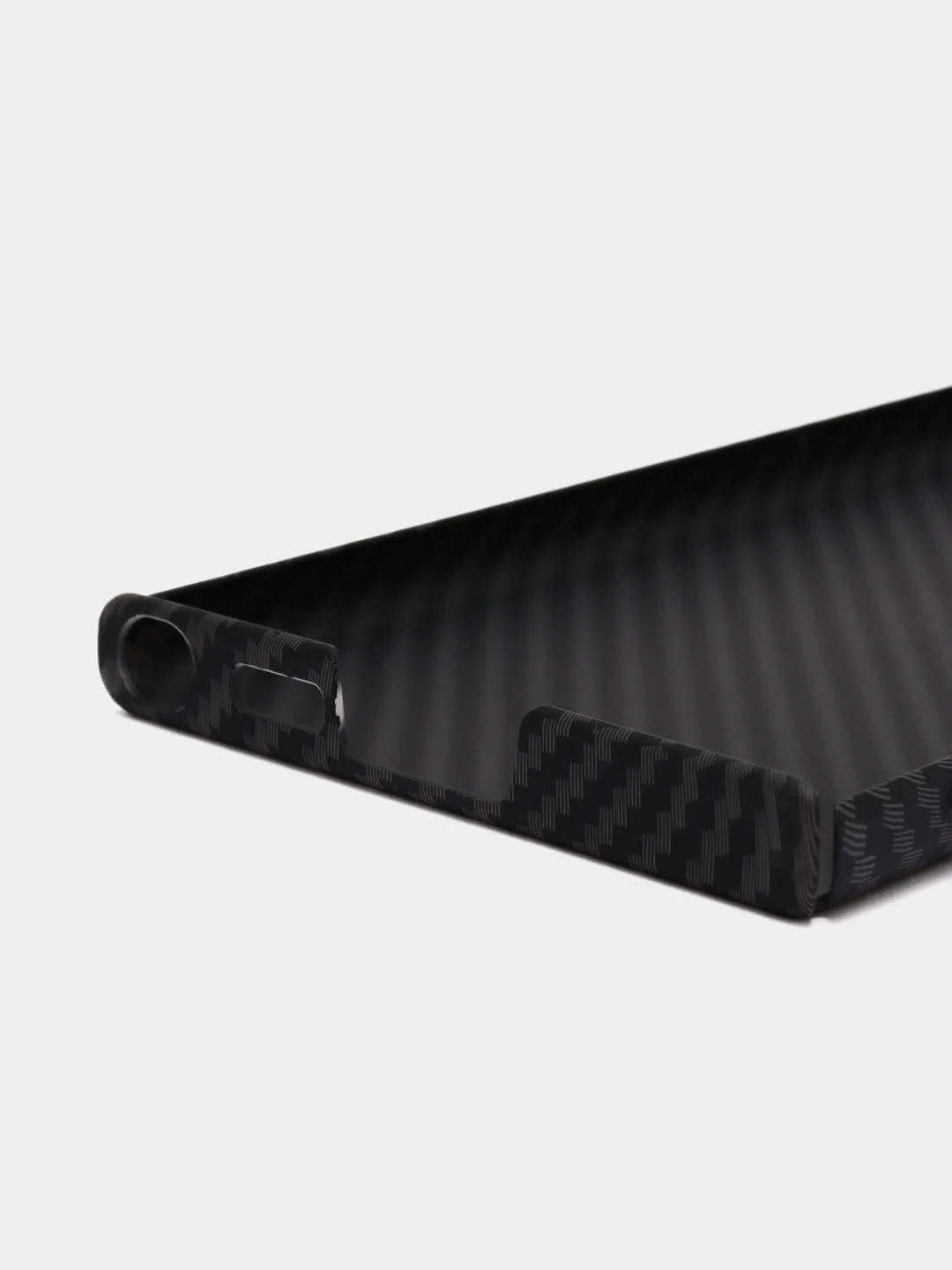 Черный чехол для Samsung S23 Ultra, Карбон Carbon, Накладка С23 ультра
