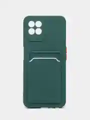 Силиконовый чехол Realme 8i Narzo 50 Реалми 8 ай Нарзо 50, с карманом для карт, прозрачный
