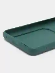 Тёмно-зелёный силиконовый чехол для Infinix Hot 11 2022 (Хот 11 2022), картхолдер, матовый