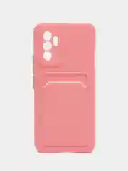 Пудровый силиконовый чехол для Vivo V23E, S10E 5G, Y75 4G (Виво В23Е, С10Е, У75 4 джи), прозрачный